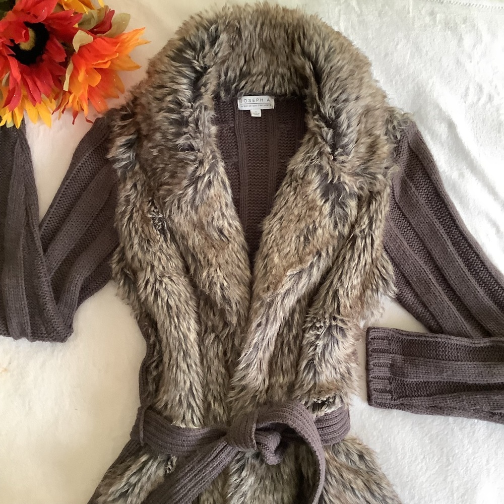 Brown Fur Sweater - Picture 1 of 14